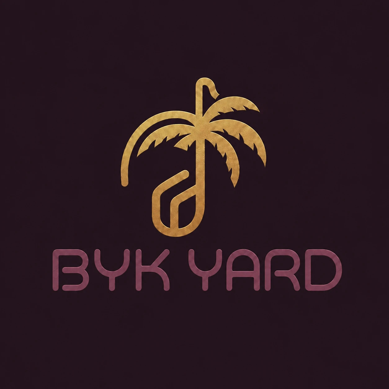 BYK YARD in plum and gold